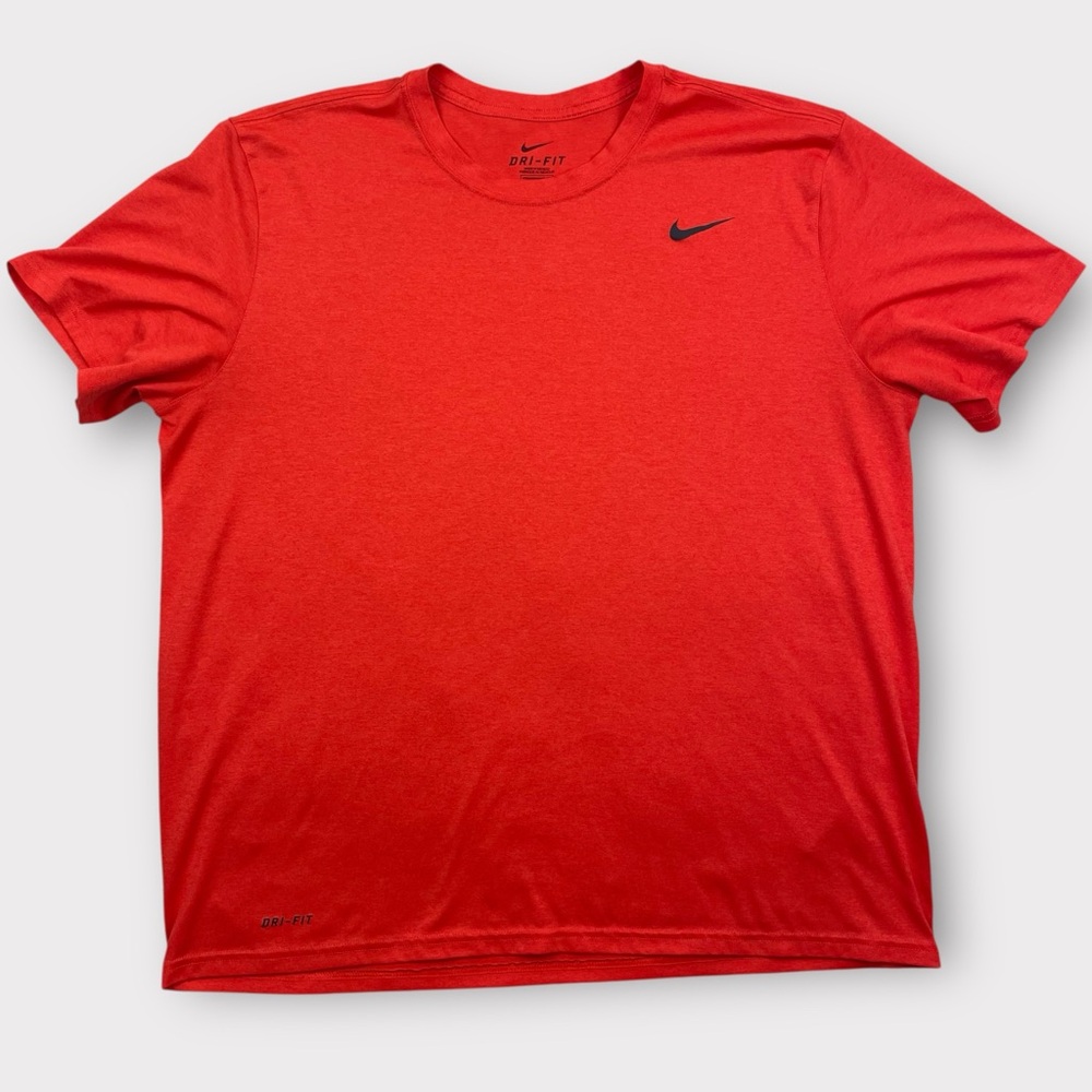 Nike Men’s Dri-Fit Orange Performance Shirt XL 100% Polyester